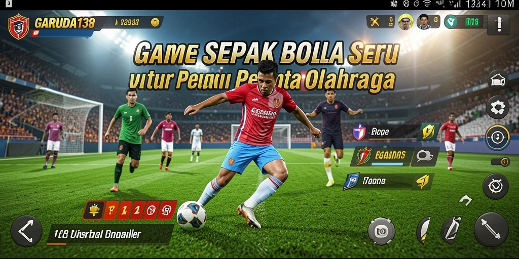 Tampilan menakjubkan dari gameplay <strong>GARUDA138</strong> yang penuh aksi sepak bola.