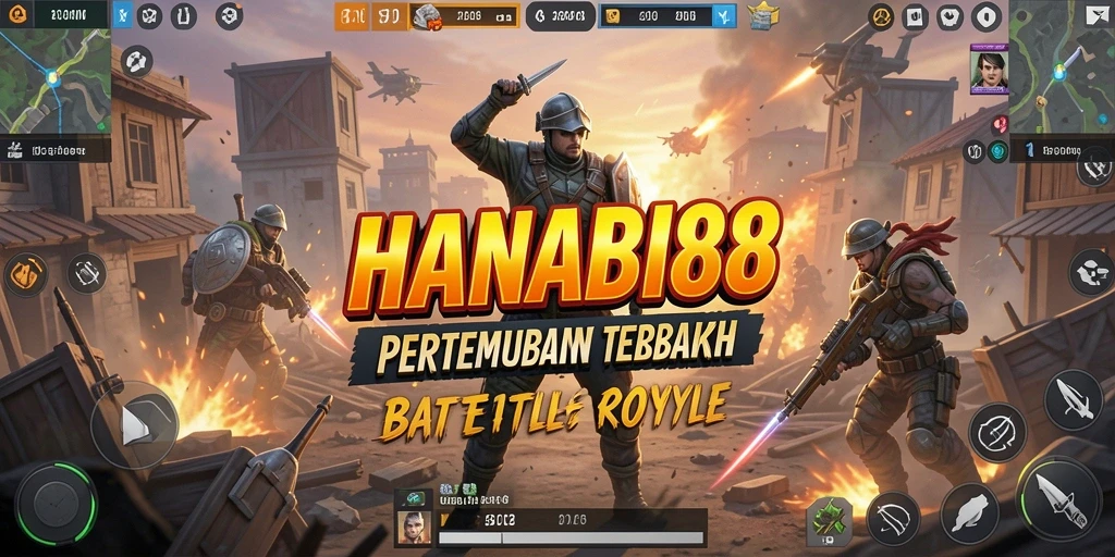 Screenshot HANABI88 menunjukkan intensitas pertempuran di arena Battle Royale.