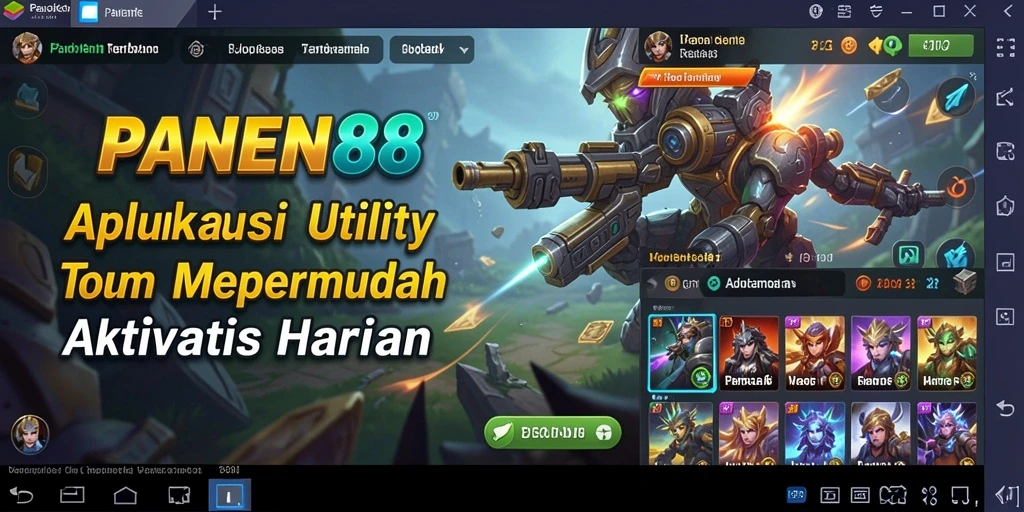 Tampilan antarmuka pengguna <strong>PANEN88</strong> yang menarik dan mudah digunakan.