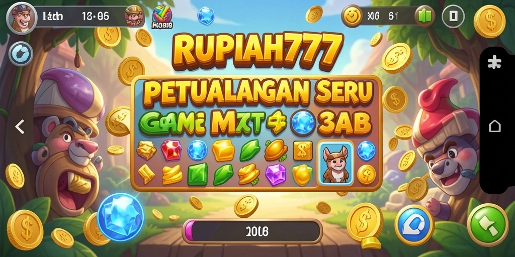 Screenshot dari gameplay seru RUPIAH777 yang melibatkan strategi Match-3.