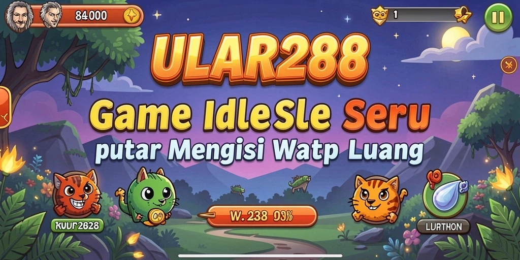 Screenshot gameplay ULAR288 yang menampilkan karakter mengumpulkan sumber daya.